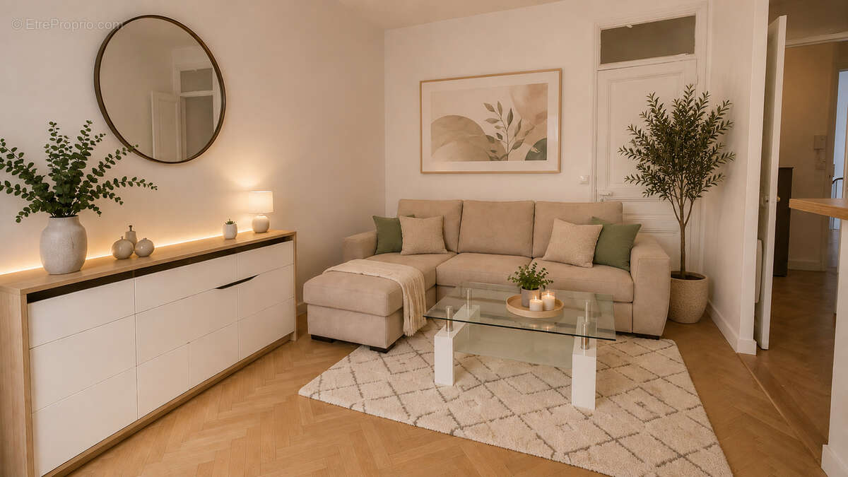 Cannes Bas Montfleury proche Résidence le Gallia - Appartement Cannes 2 pièces 45.46 m2 avec double cave et balcon - photo 4