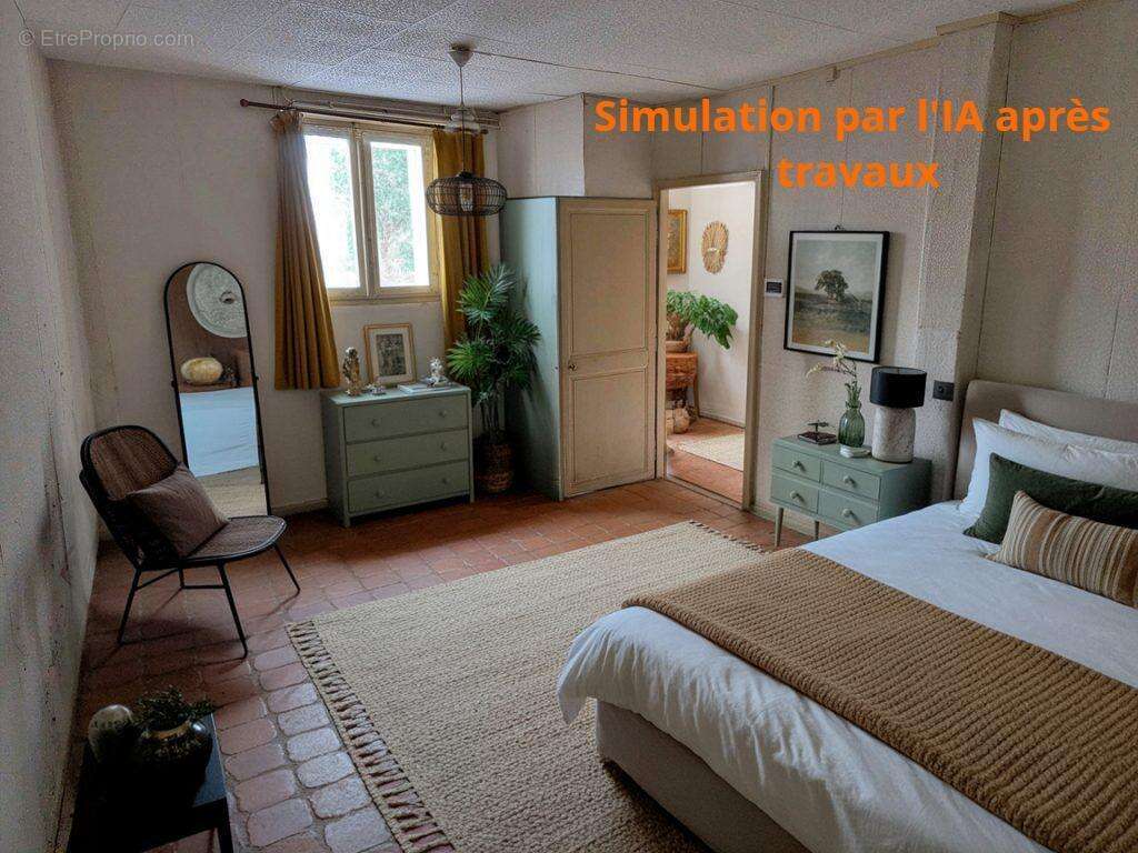 Photo créée par l\&#039;IA pour une simulation après travaux - Maison à CLAMECY