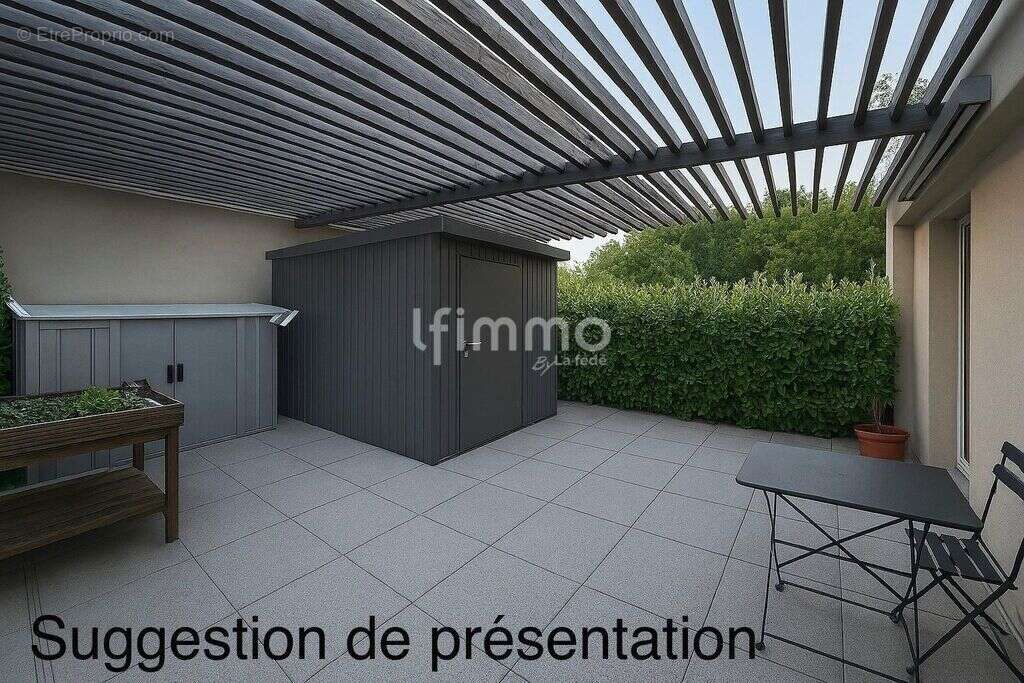 Appartement T4 duplex 2 terrasses de 37 m² et garage fermé - photo 10