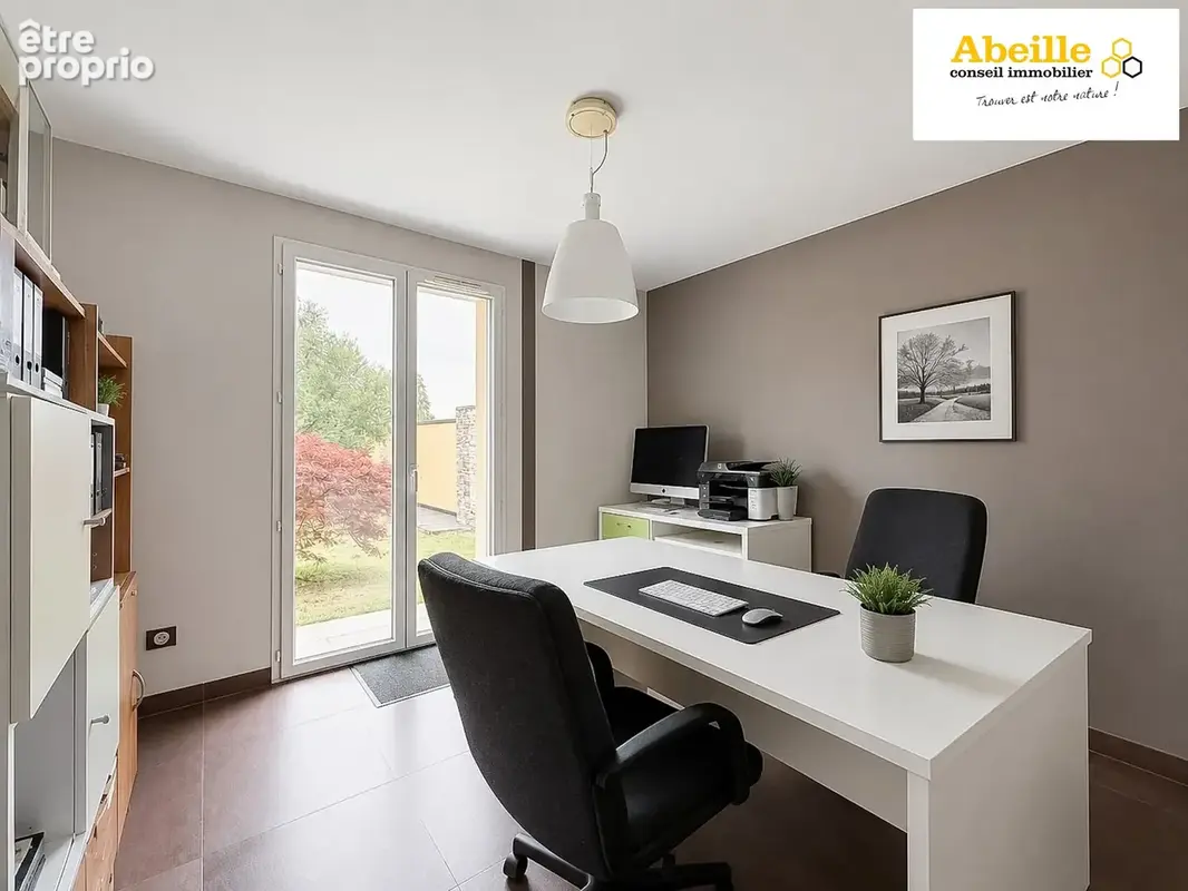 Maison contemporaine de 141 m2 hab. dependance de 29 m2. garage. terrain 800 m2. - photo 11