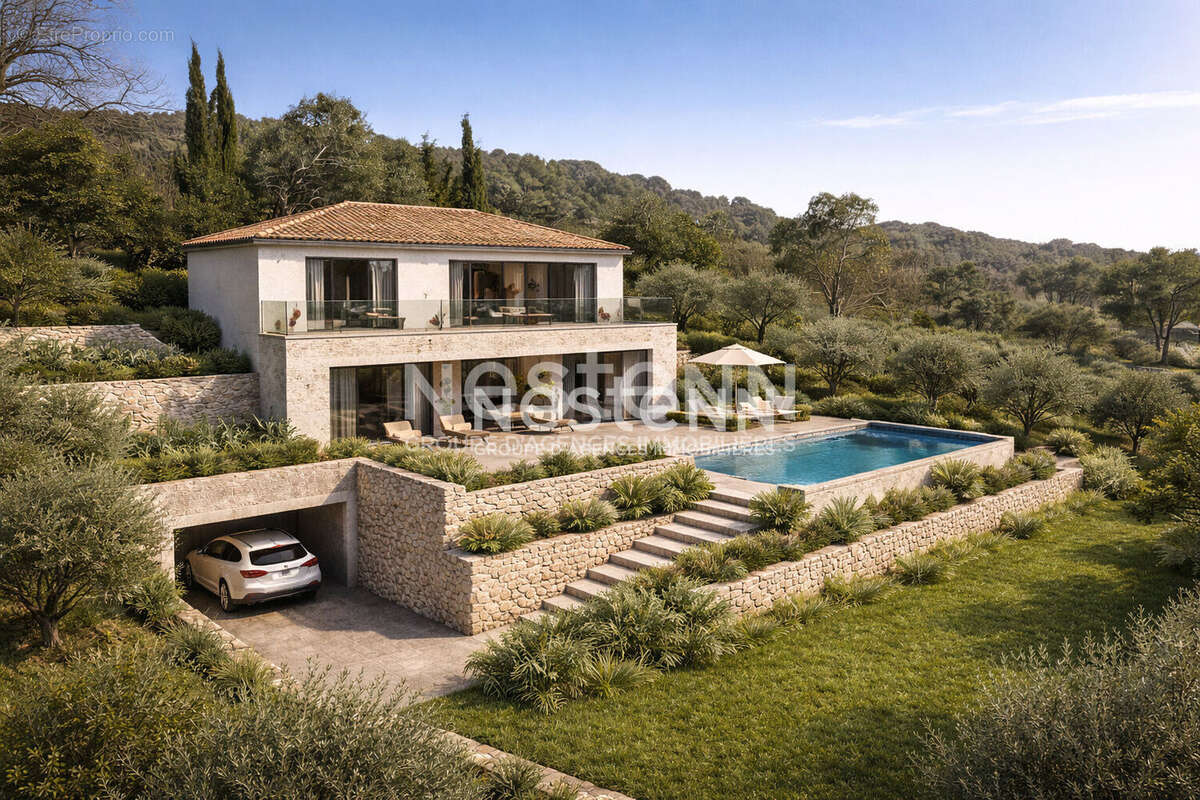 Terrain constructible 1788m2 - exposé plein sud - Roquefort les pins - photo 7