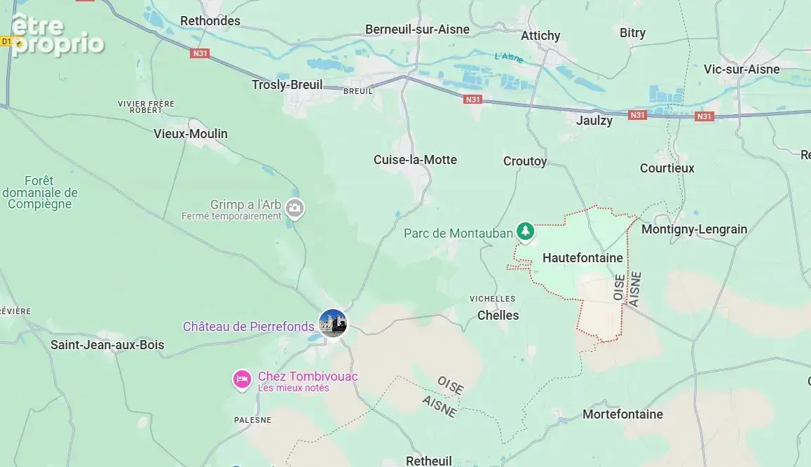 A vendre terrain constructible et viabilise proche cuise la motte - pierrefonds (60350) - 657 m² - - photo 2
