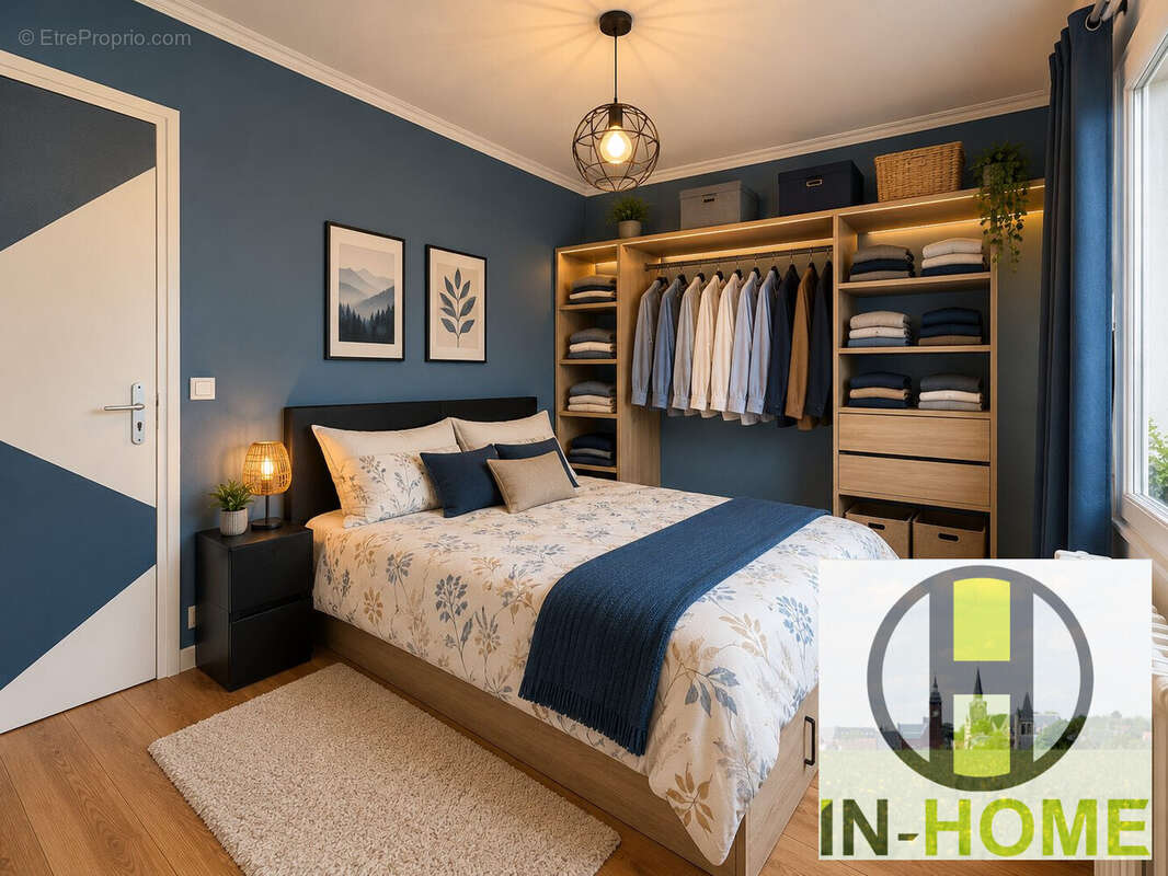 Chambre 1 refaite avec IA  - Maison à MONTDIDIER