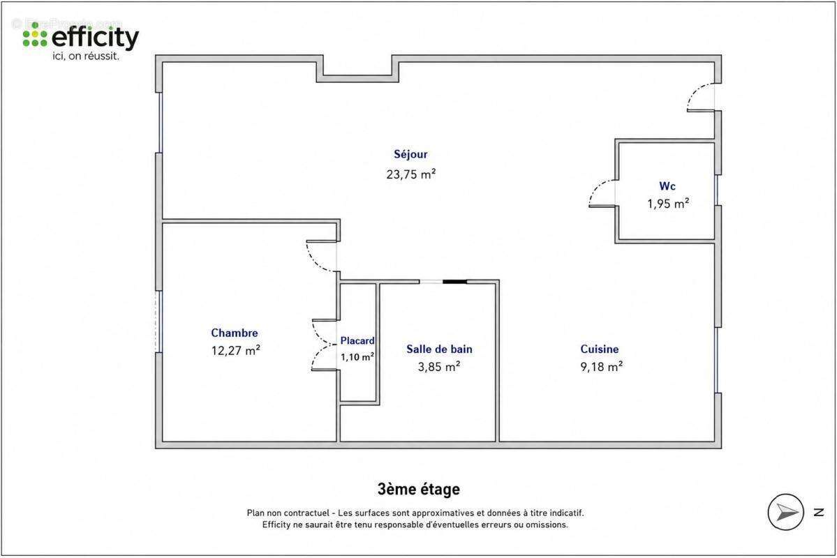 Appartement 50 m² à Villeurbanne  - photo 8