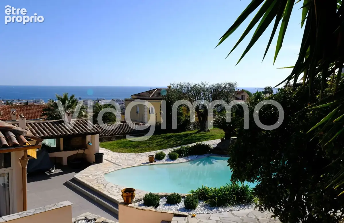 Maison Vaullauris- Hauteurs Golfe Juan 4 pièce(s) 132.15 m2 avec belle vue mer - photo 5