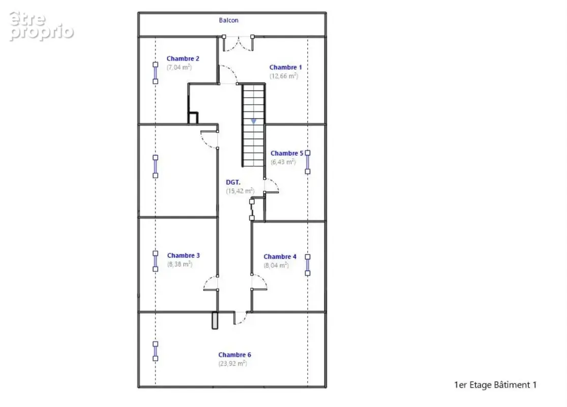 Immeuble 246m2 sur 5,82m2. - photo 5