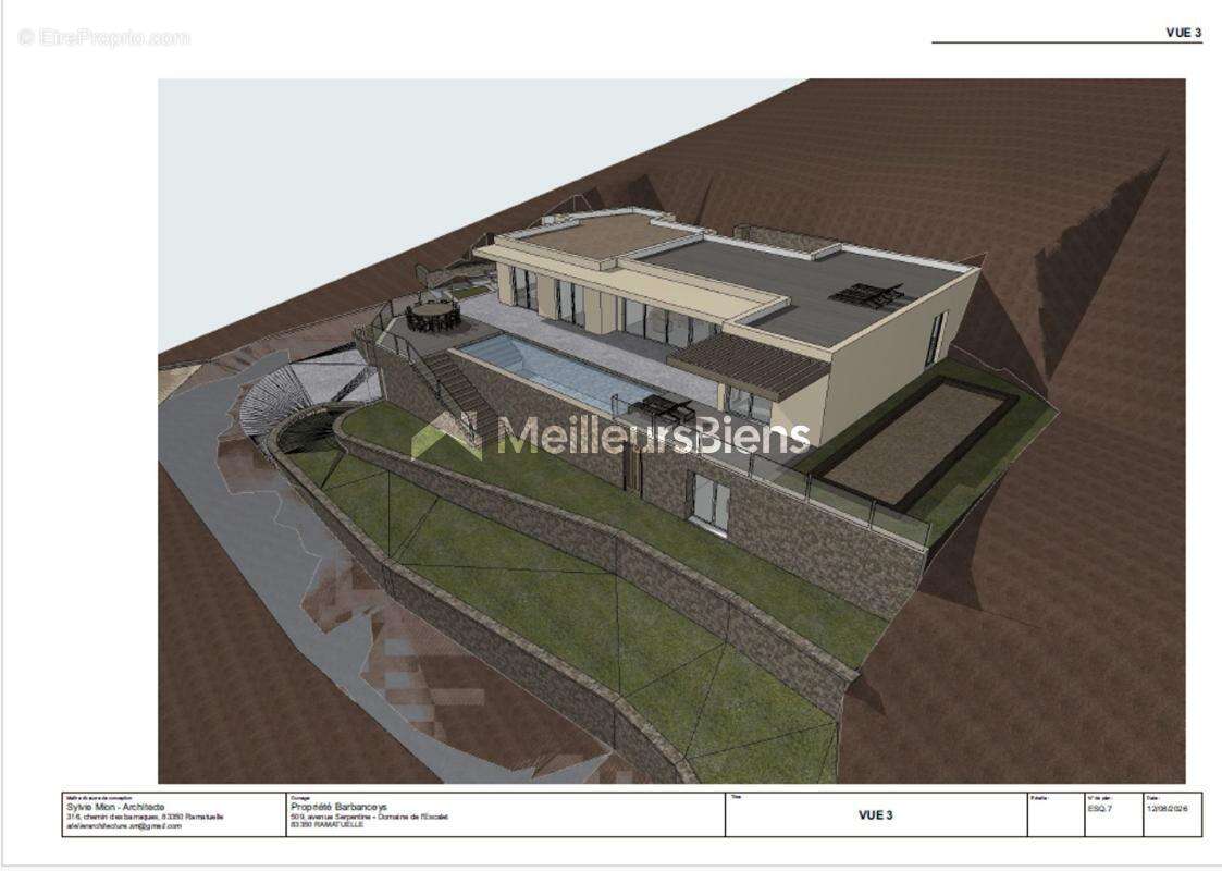 Propriété vendue avec permis de construire accordé pour une villa contemporaine - photo 5