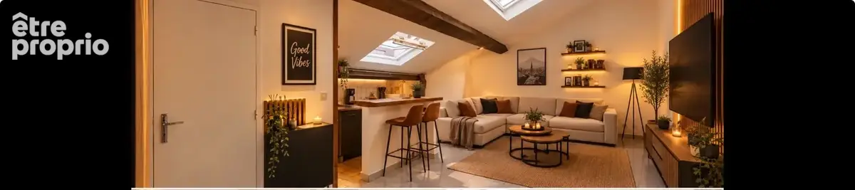 Appartement au calme sur cour : Lyon 7 de 39,84 m² au sol, 24.69 m2 Loi Carrez - photo 2