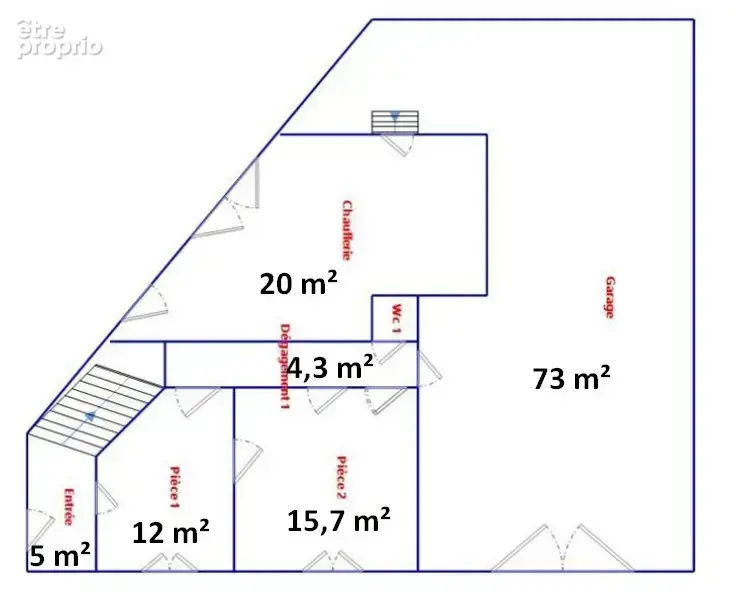 Immeuble à renover (160 m2) avec grand garage (90 m2). - photo 2