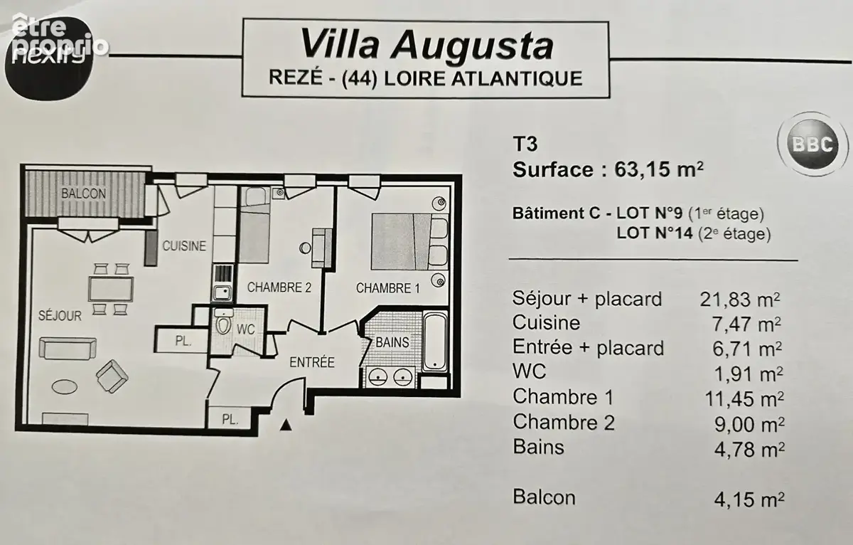 Appartement 63m² à rezé - photo 3