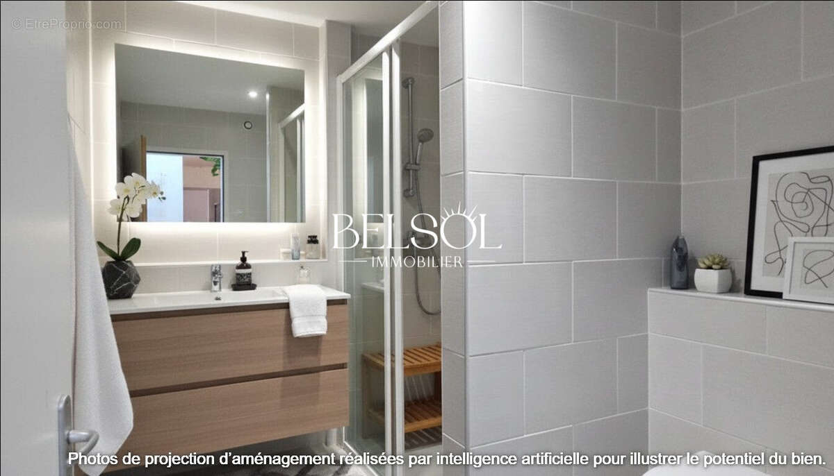 idée d'agencement de la salle d'eau - Appartement à PERPIGNAN