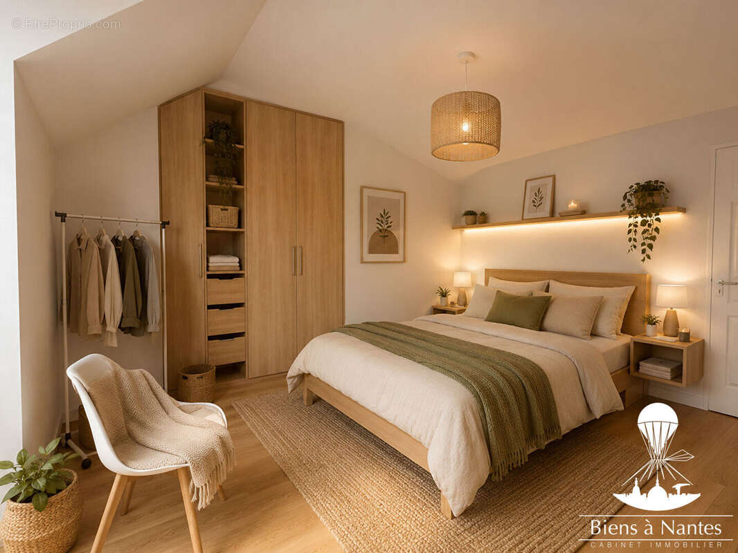 A vendre  t3 duplex  avec balcon nantes jules-vernes - photo 5