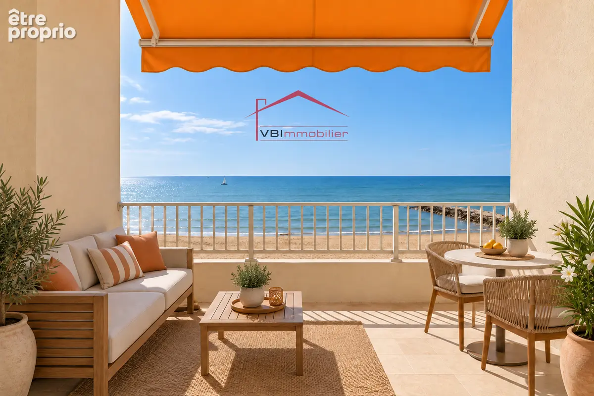 Palavas-les-flots rare duplex en première ligne, terrasse et vue mer - photo 5