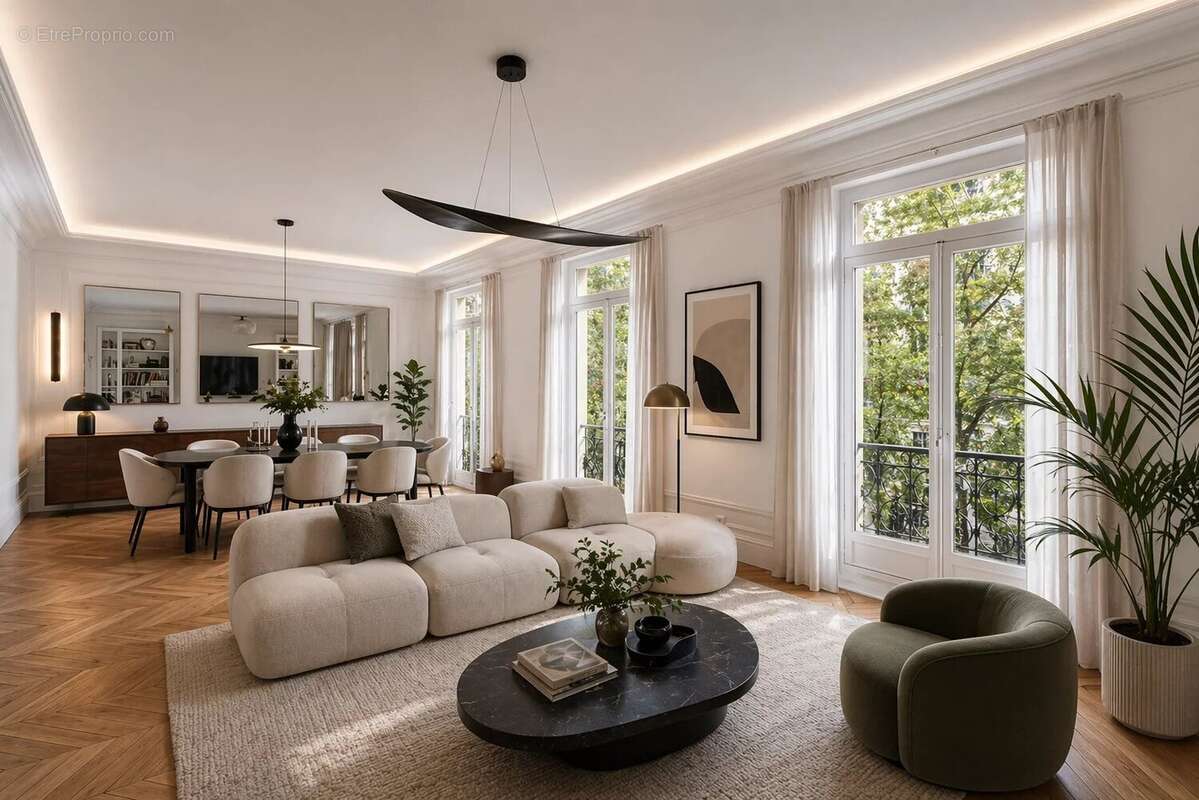 Paris 8e – Parc Monceau  Appartement familial + chambre service - photo 4