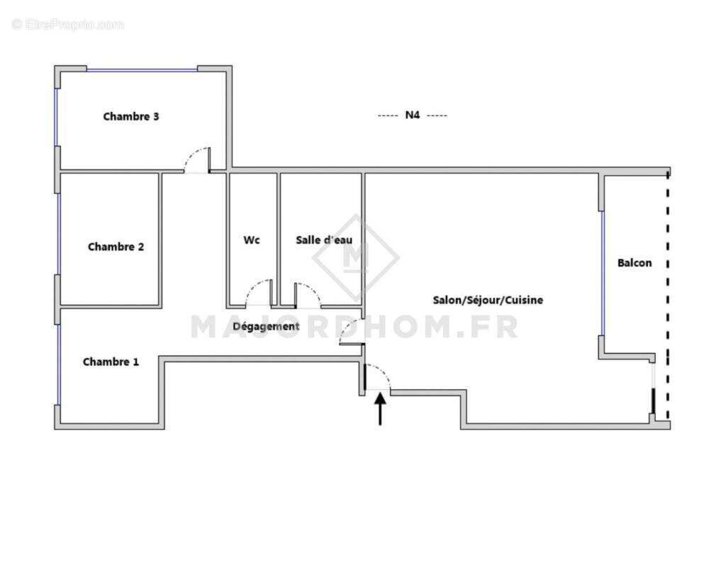 Appartement à MARSEILLE-2E