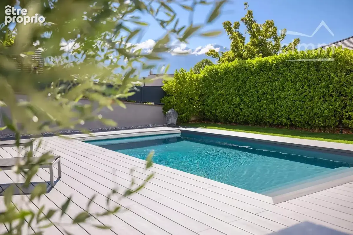 Saint-ismier — maison d’architecte contemporaine avec piscine chauffée, climatisation et vue belledonne - photo 18