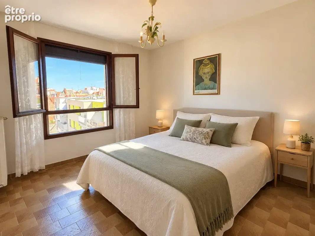 Bel appartement t3 traversant avec terrasse, garage et cave - centre-ville - photo 6