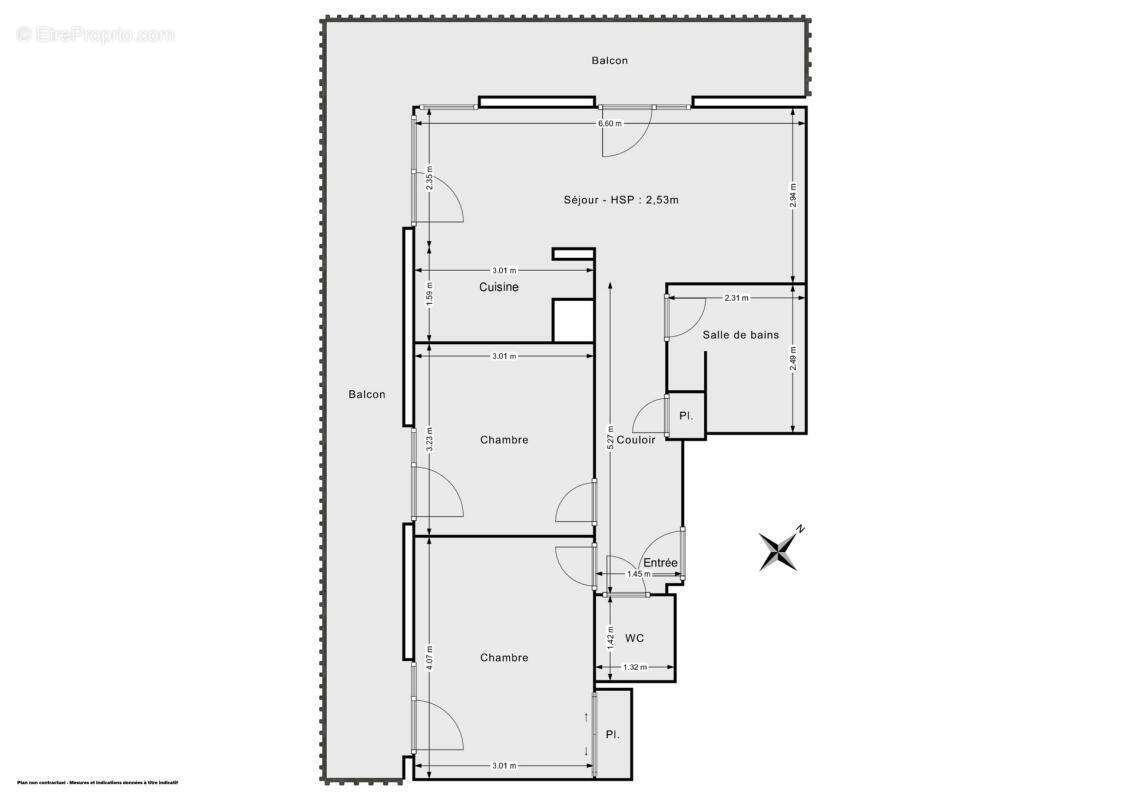 Appartement à GENNEVILLIERS