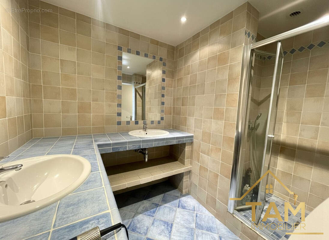 salle de douche  - Appartement à MARNES-LA-COQUETTE