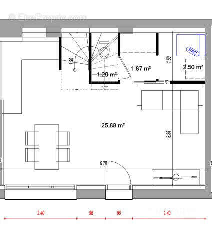 Appartement à CHALLES-LES-EAUX