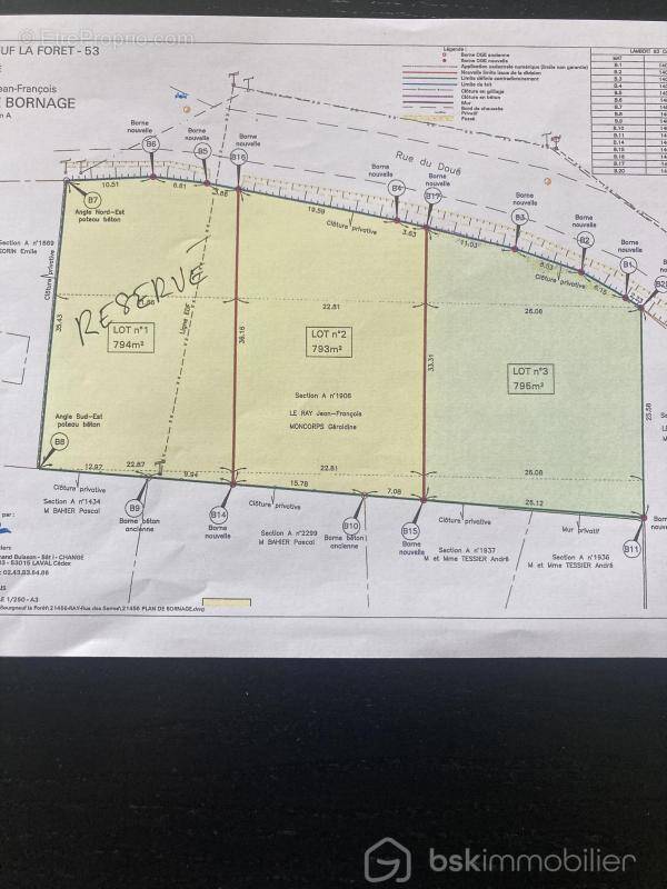 Terrain à LE BOURGNEUF-LA-FORET