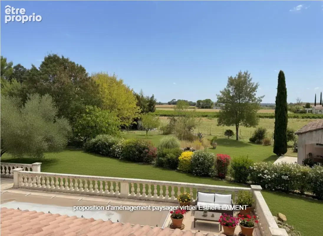 Maison familiale avec piscine ,forage, chambre de plain-pied et terrain de 1 600 m² à Saint-Hilaire-de-Brethmas - photo 3