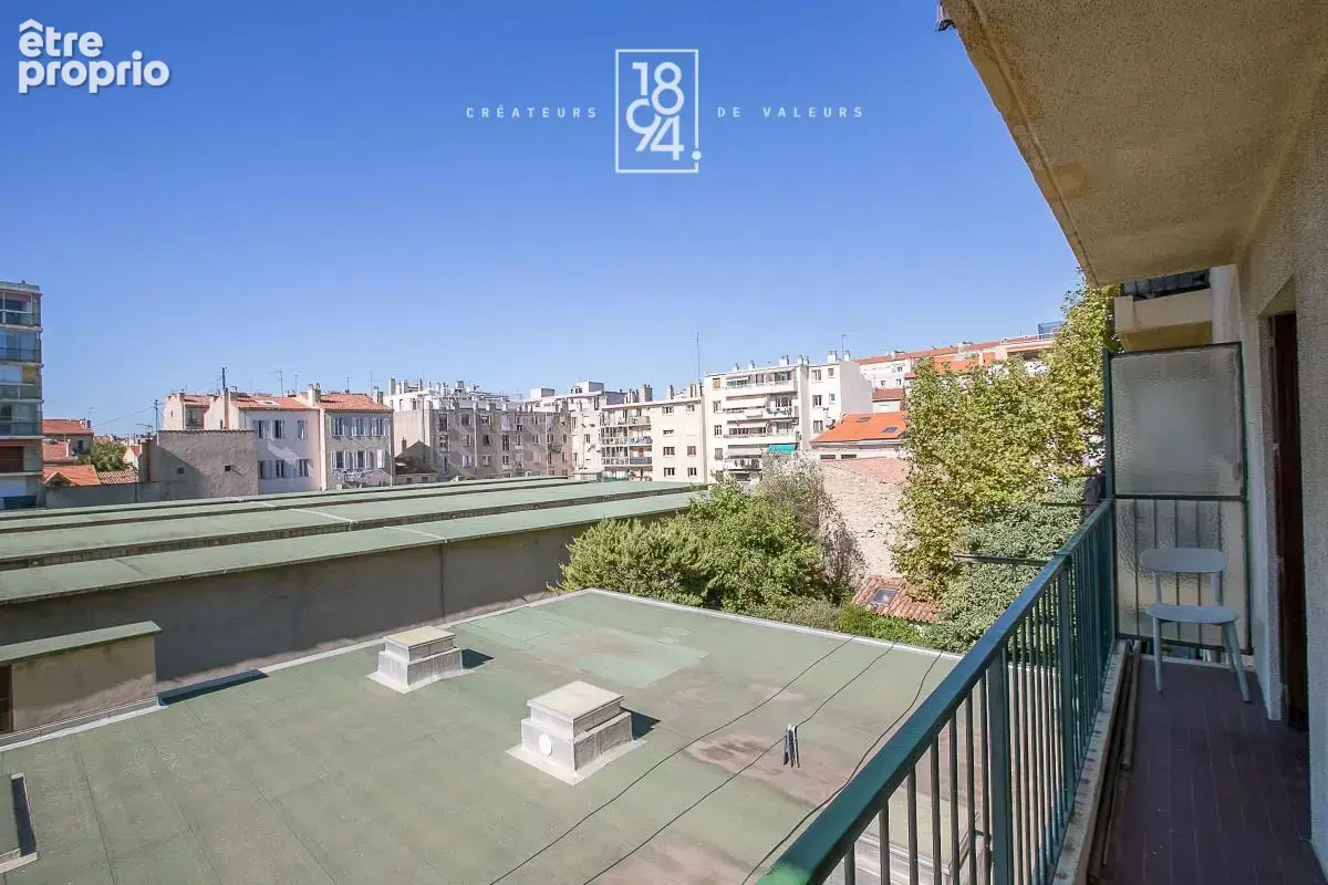 Appartement T2 à vendre Marseille 5e (13005)  Balcon 37m2  Rénové  Soleil  Calme - photo 2
