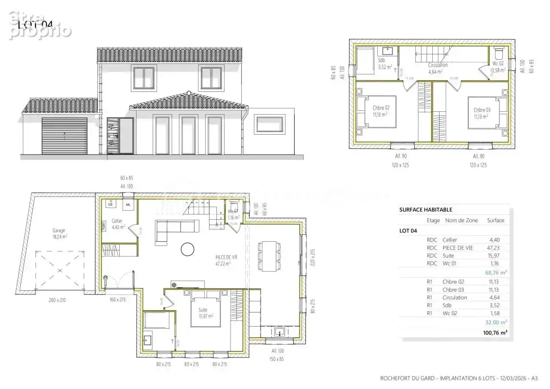 Le Clos Du Moulinas -Projet Immobilier de 5 lots viabilisés - Rochefort Du Gard (30650) - Lot N°1  à vendre 436 M2 , Piscinable  - photo 9