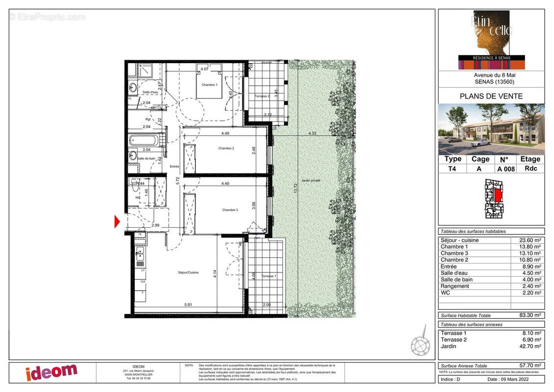 Appartement t2 neuf - 2 places parking - photo 5
