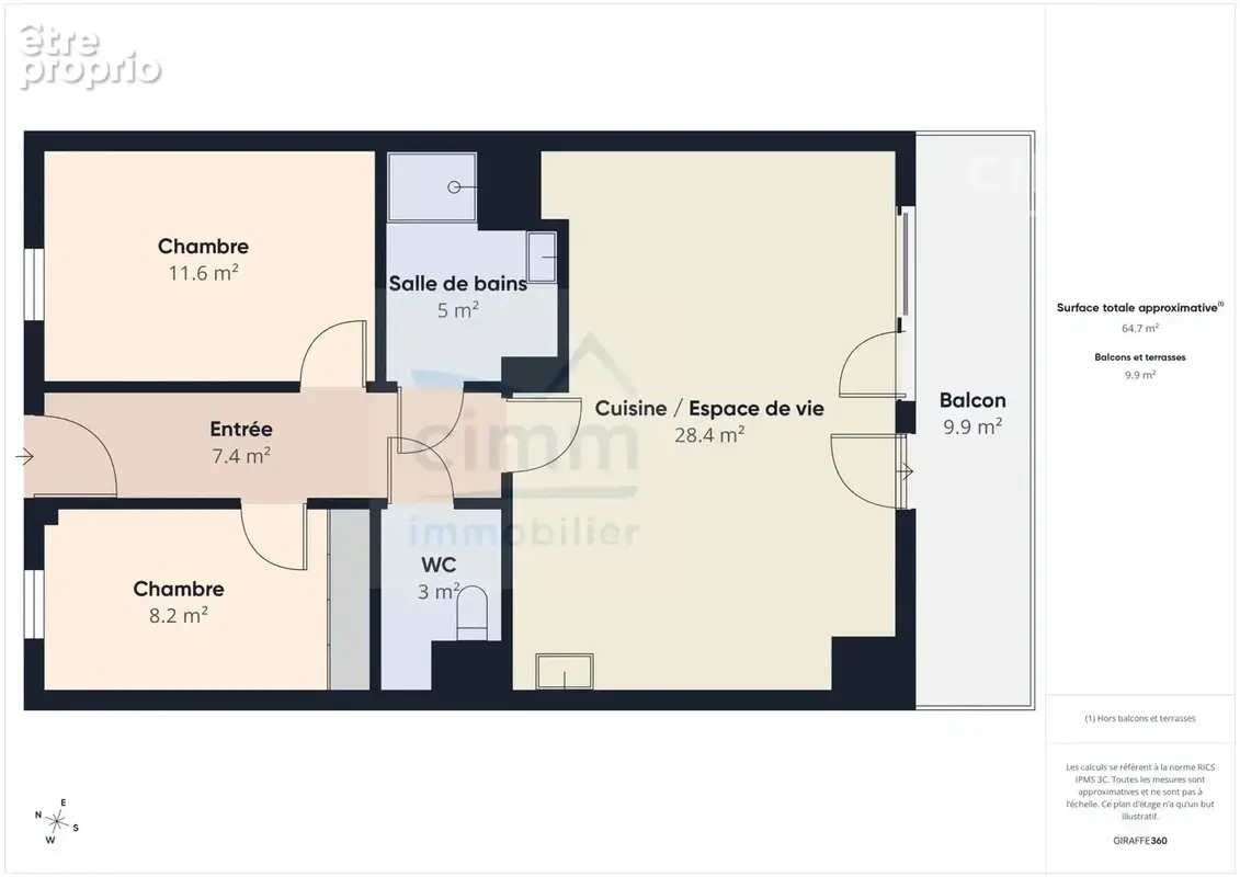 Appartement t3 - pont rean - photo 11