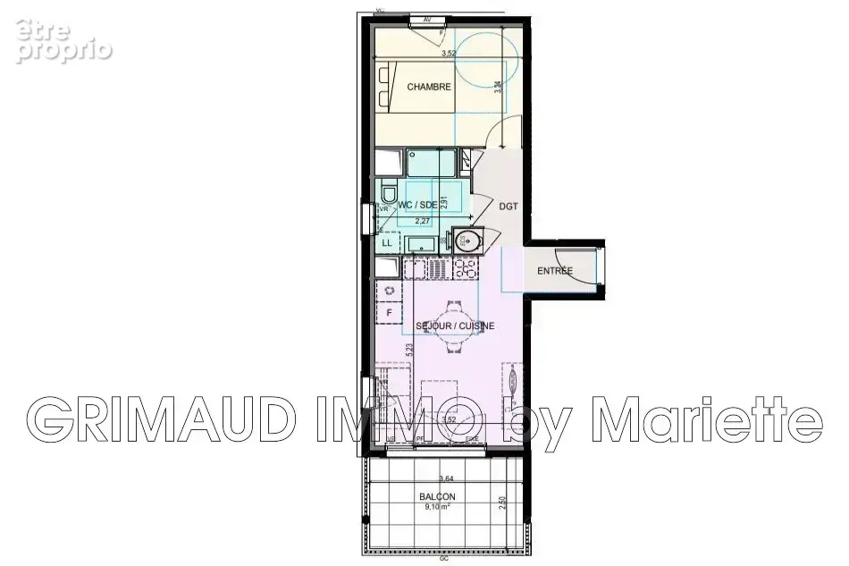 Appartement 2 pièces 41 m² à vendre à Cogolin (83310) - photo 3