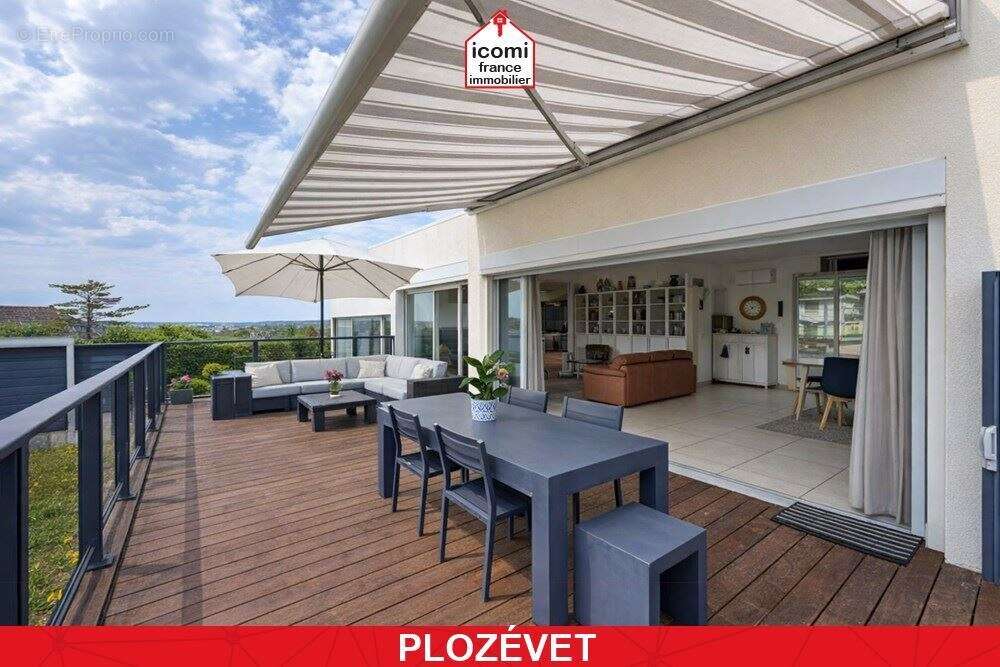 Finistere - plozévet (29710) -  a vendre - propriete architecte contemporaine avec piscine chauffee - piece de vie 60 m² - 3 cha - photo 10