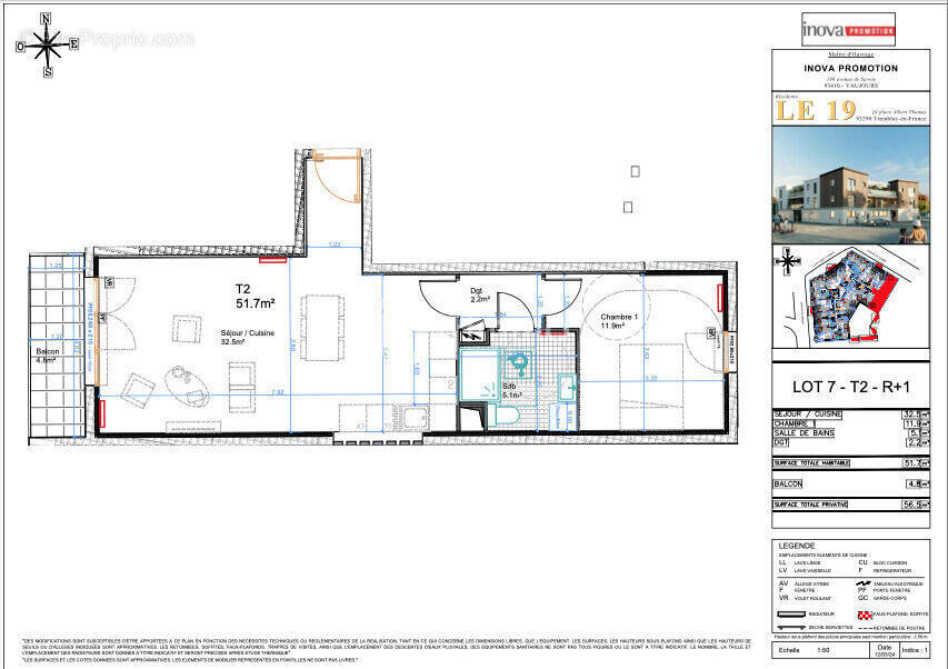 Appartement à TREMBLAY-EN-FRANCE