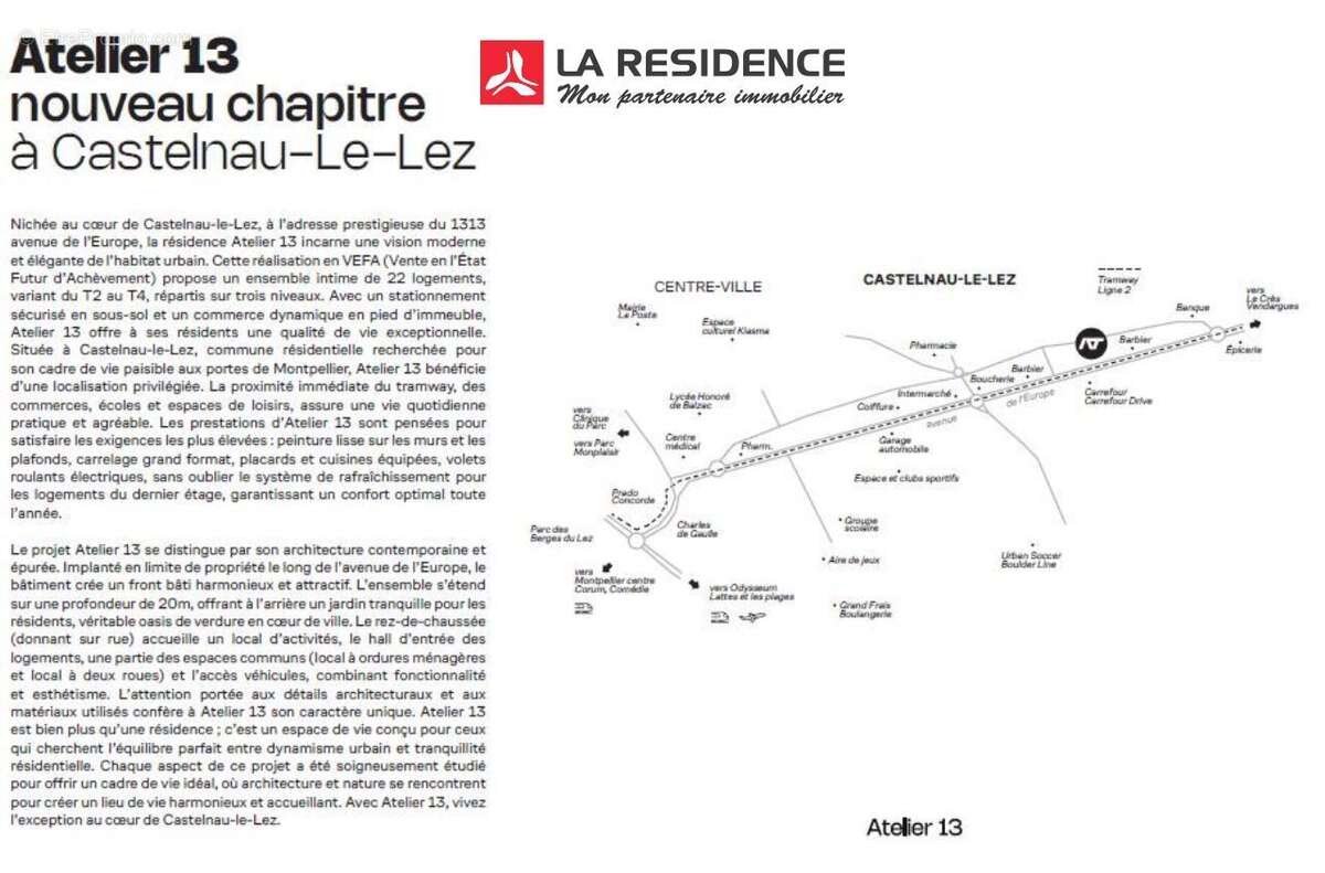 Appartement à CASTELNAU-LE-LEZ