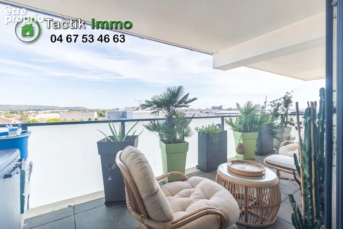 Sète, appartement, 2 pièces, terrasse, vue mer. - photo 3