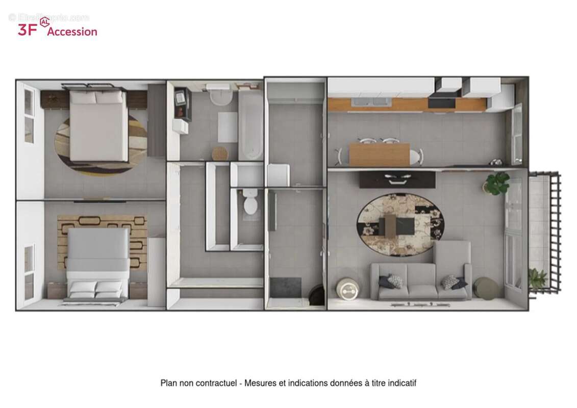 Appartement à PARAY-VIEILLE-POSTE