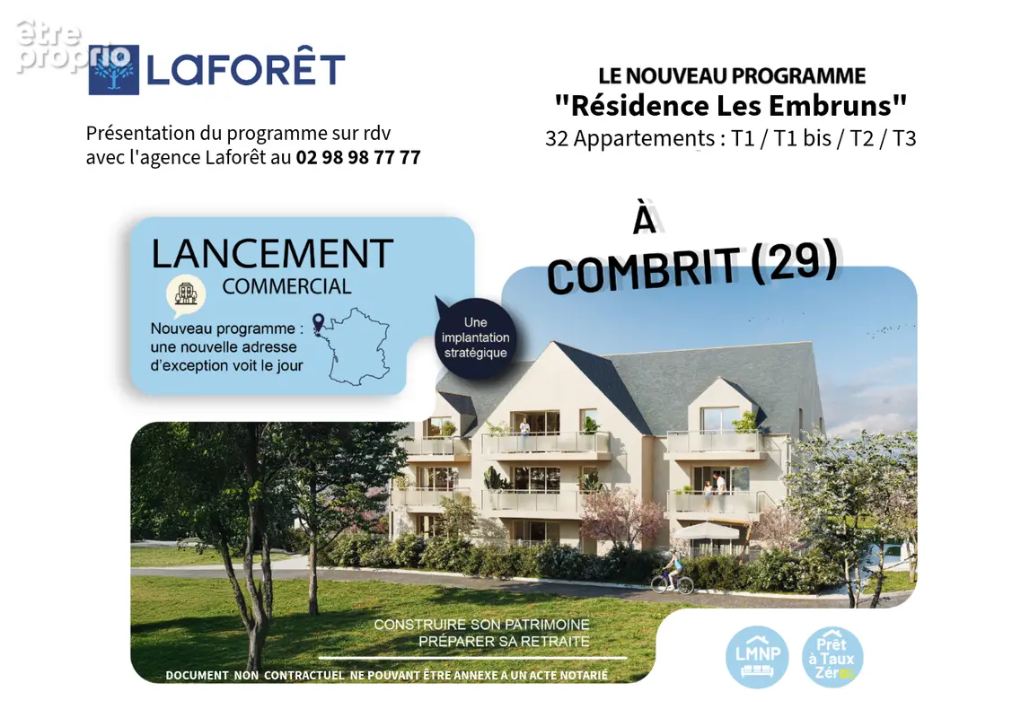 Appartement Combrit 2 pièce(s) 43,53 m2 - photo 2