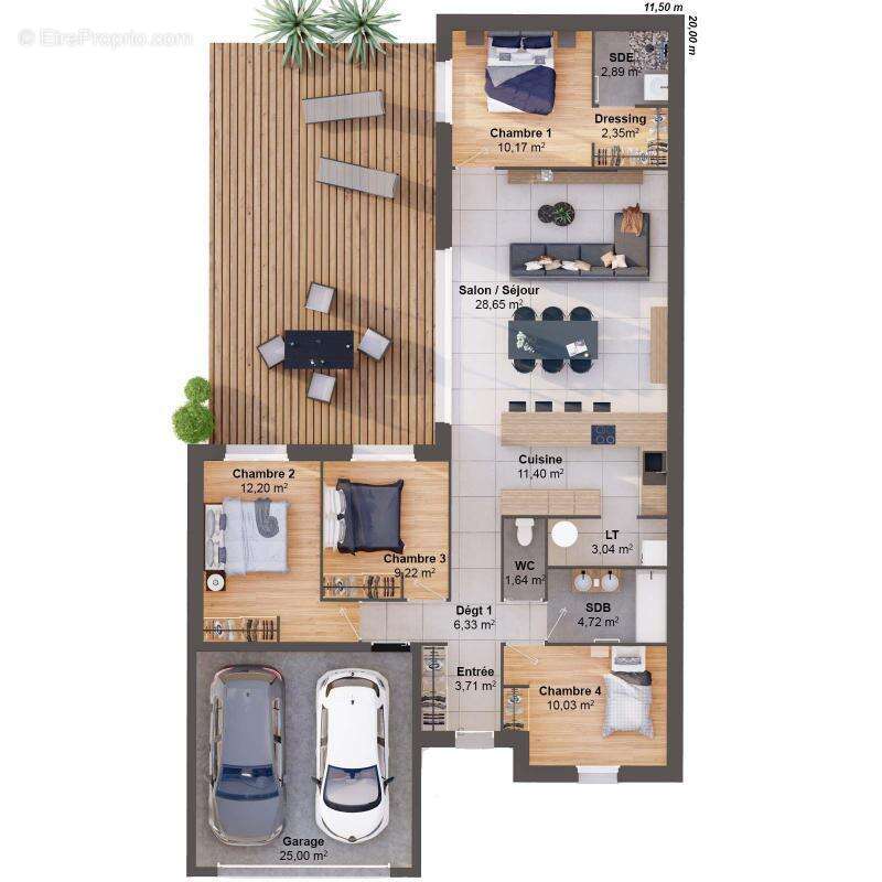 Maison 6 pièces 106 m2 - photo 3
