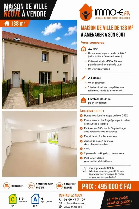 Maison 138 m² à Bussy-Saint-Georges  - photo 7