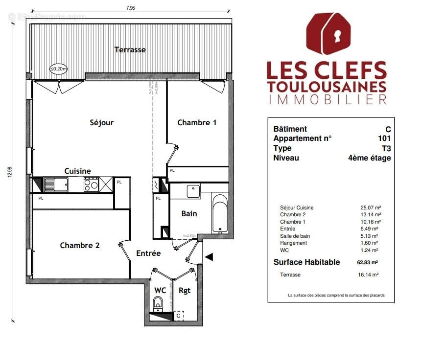 Appartement à TOULOUSE