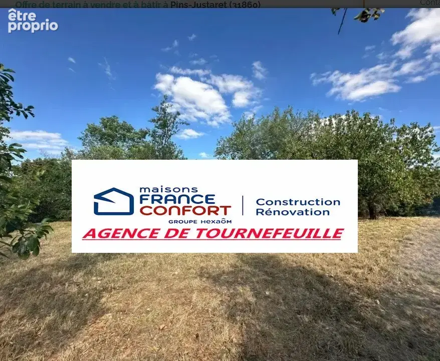 Terrain à PINS-JUSTARET