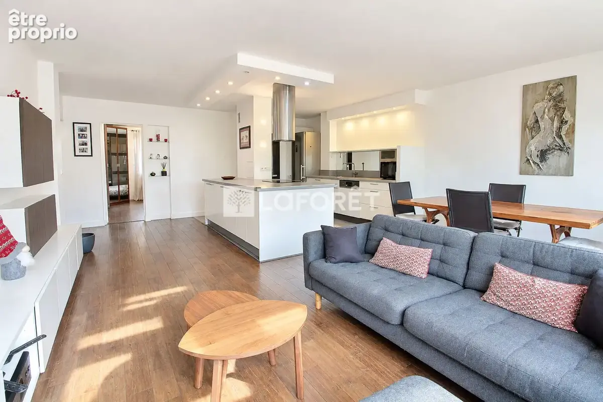 Nanterre centre 105 m² - 3 chambres - séjour 40 m² - parking - photo 3