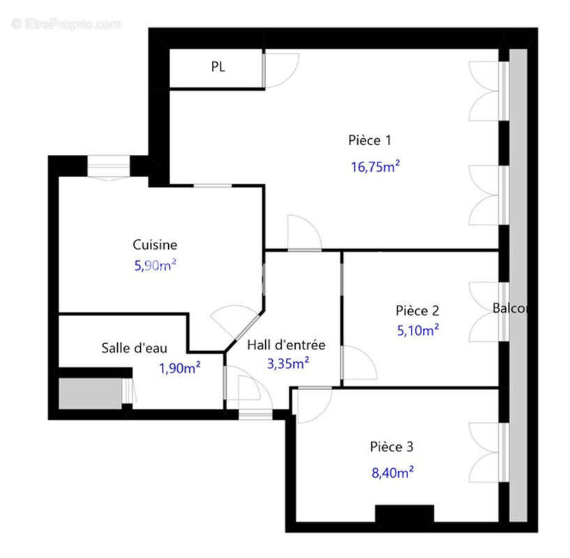 Appartement à MARSEILLE-2E