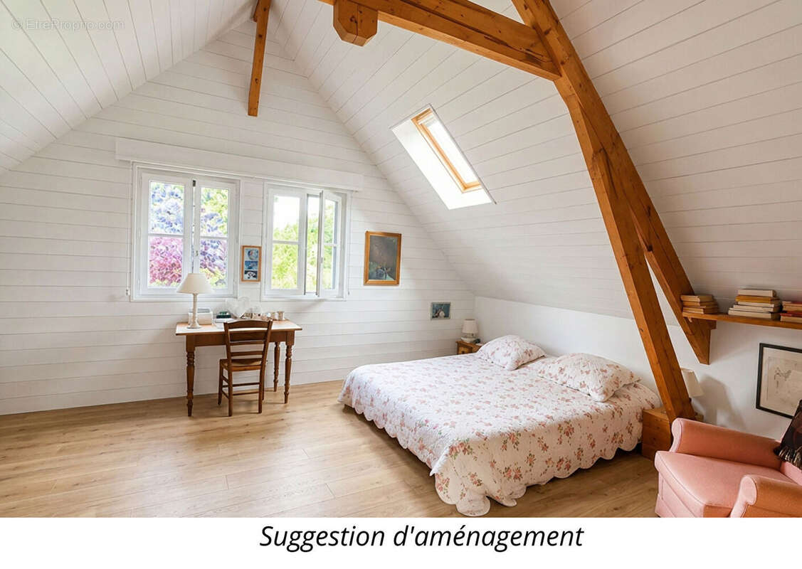 Fouesnant, Beg-Meil, une grande maison de 187 m², un beau jardin de 1300 m², la plage à pied ! - photo 9