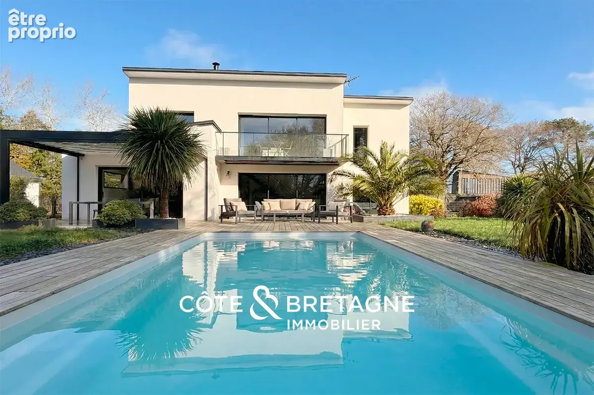 Maison avec piscine a pluneret dans le morbihan  réf : 202639 - photo 2