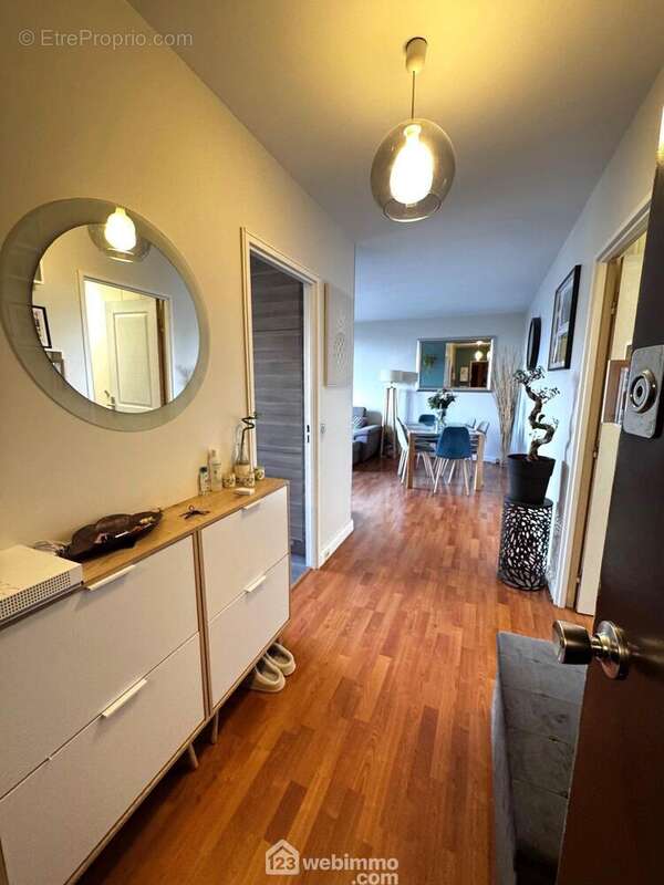 Nous voici dans l'appartement avec l'espace entrée - Appartement à SAINT-MICHEL-SUR-ORGE