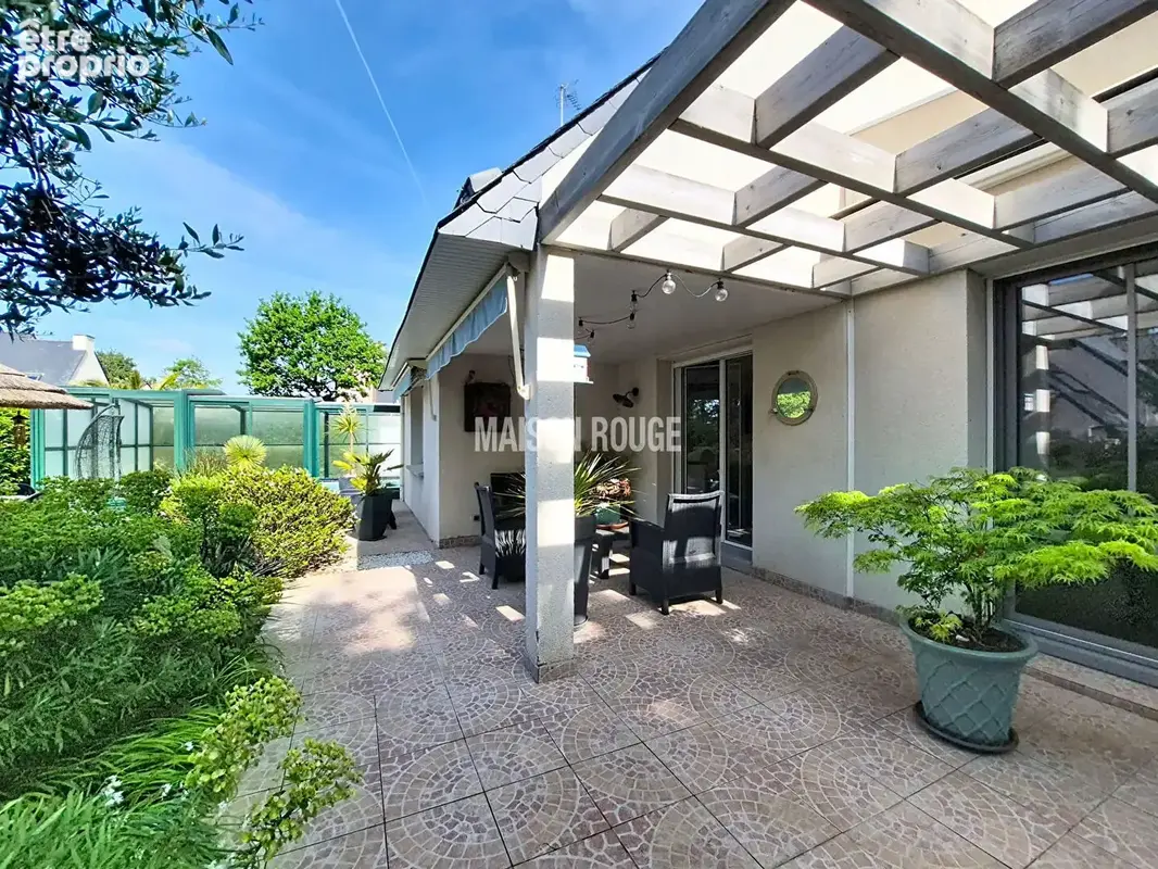 Maison  avec piscine couverte  et  verriere - vannes luscanen - photo 6
