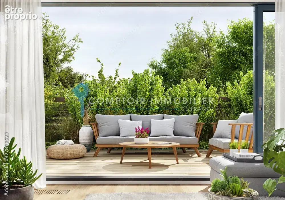 Aix nord 2,5km cv bellegarde t2 48m2 jardin parking residence fermee - photo 1