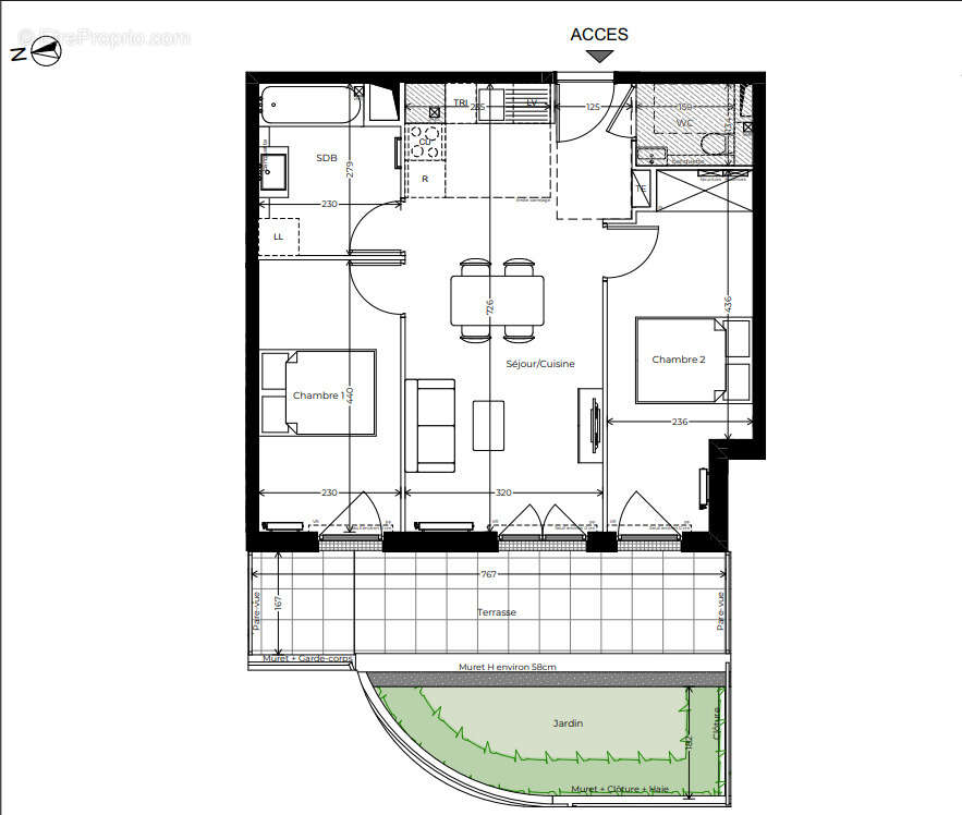 Appartement à LE PLESSIS-ROBINSON