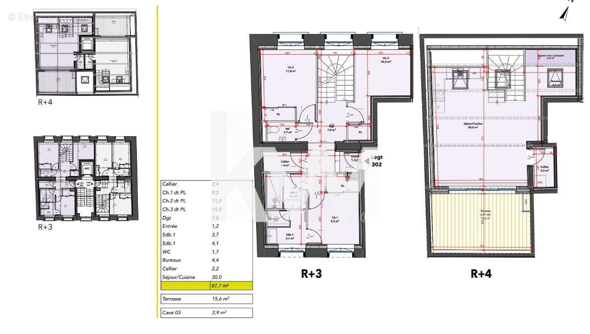 Appartement 87 m² à Saint-Etienne  - photo 4